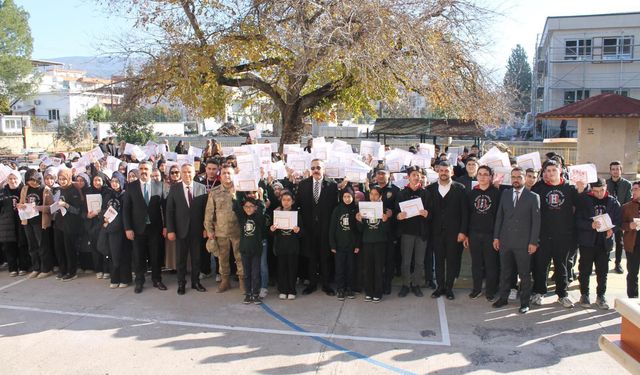 Erzin’de öğrencinin tatil ve karne heyecanı…