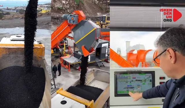 İskenderun Kendi Asfaltını Üretmeye Başladı