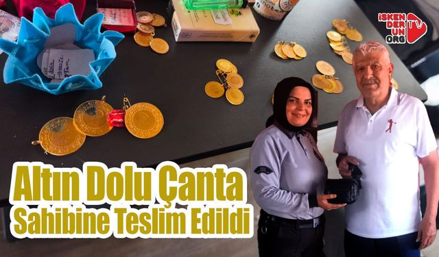 Altın Dolu Çanta Sahibine Teslim Edildi