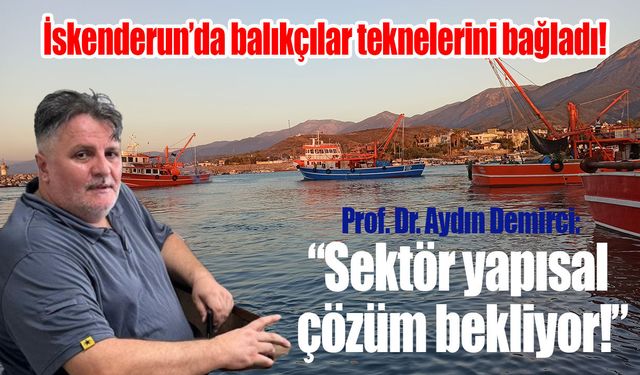 İskenderun’da balıkçılar teknelerini bağladı!