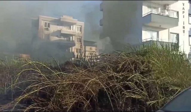 İskenderun’da Konteyner Kent Yakınında Yangın Paniği