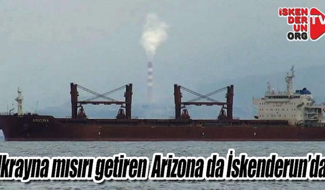 Ukrayna mısırı getiren Arizona da İskenderun’da