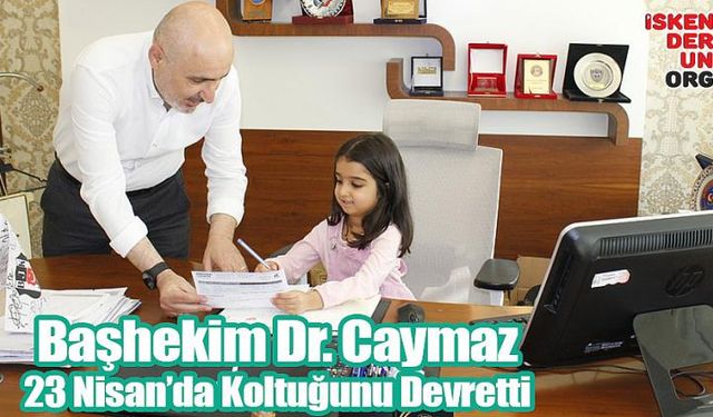 Başhekim Dr. Caymaz 23 Nisan’da Koltuğunu Devretti