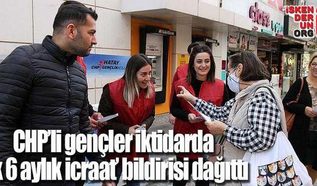 CHP’li gençlerden iktidar icraatı bildirisi...