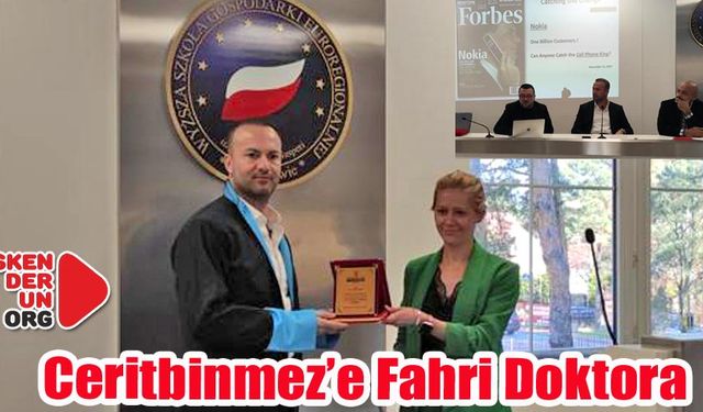 Atıf Ceritbinmez’e Fahri Doktora