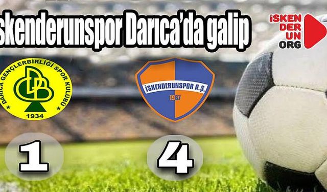 İskenderun Spor Darıca'da galip, 1- 4...