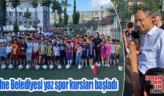 Defne Belediyesi yaz spor kursları başladı