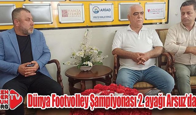 Dünya Footvolley Şampiyonası 2. ayağı Arsuz’da…