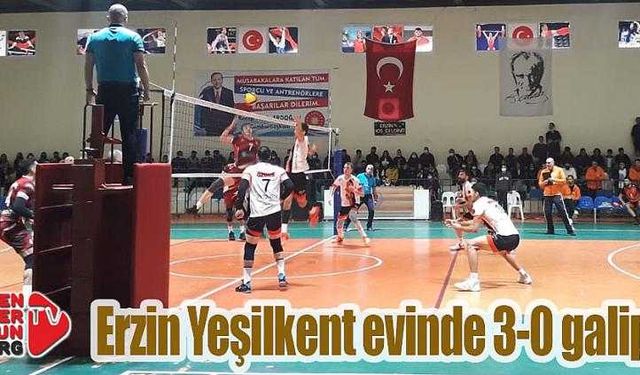 Erzin Yeşilkent evinde 3-0 galip