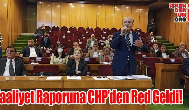 Faaliyet Raporuna CHP’den Red Geldi!