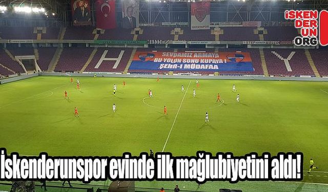 İskenderunspor evinde mağlup oldu:0-1