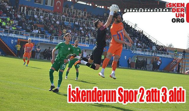 İskenderun Spor 2 attı 3 aldı