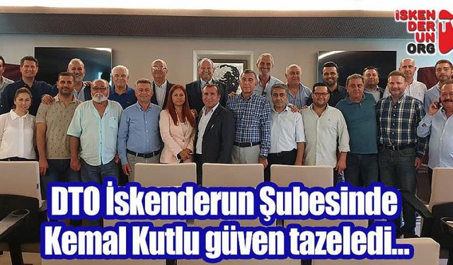 DTO İskenderun Şubesinde Kutlu güven tazeledi…