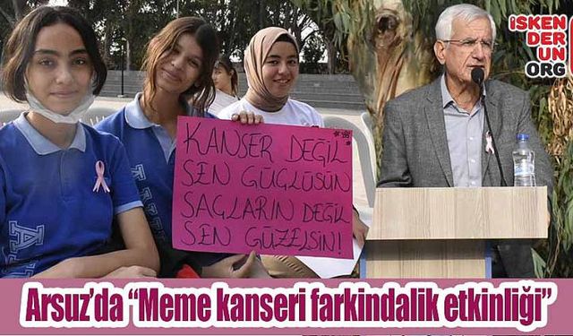 Arsuz’da “Meme kanseri farkindalik etkinliği”