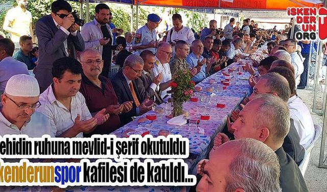 Şampiyon takım Şehidin mevlidine katıldı…