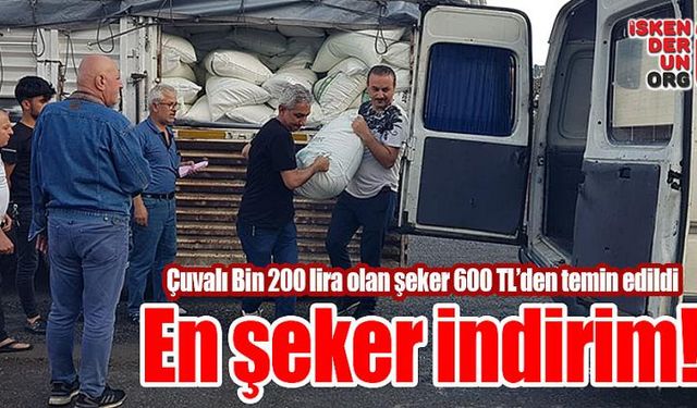 Esnaf Odası 50 indirimli 95 ton şeker dağıttı…