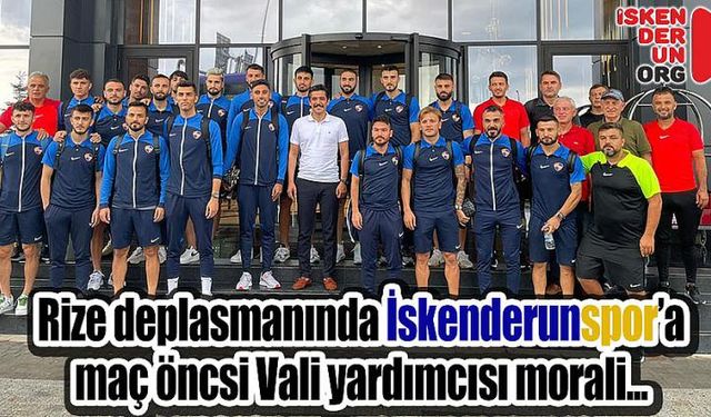 Rize’de İskenderunspor’a Vali yardımcısı ziyareti…