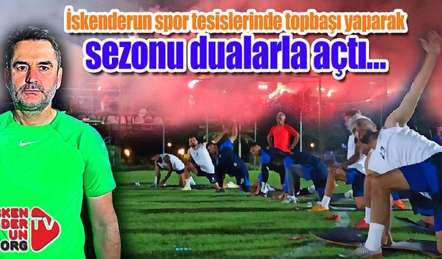 İskenderun spor tesislerinde topbaşı yaptı…