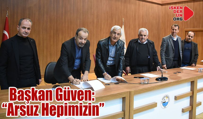 Arsuz Belediyesinde kadrolu işçilerin toplu sözleşmesi yenilendi...