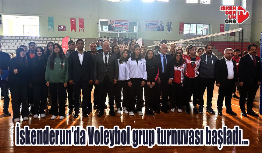 İskenderun’da Voleybol grup turnuvası başladı…