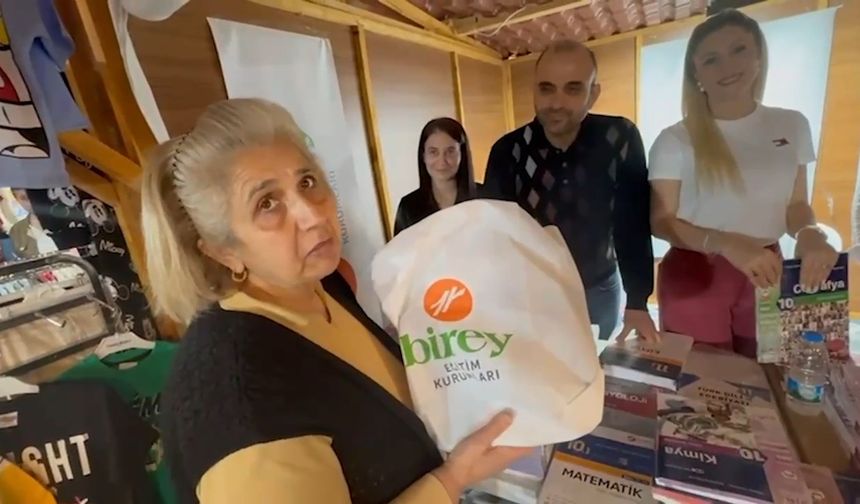 Birey Eğitim Kurumlarından öğrenciye katkı,
