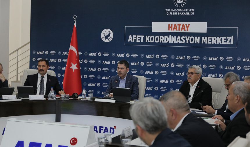 Bakan Kurum Hatay’da