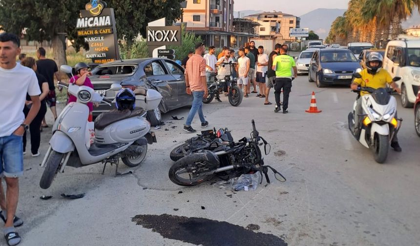 Motosiklet Otomobil kaza Anı