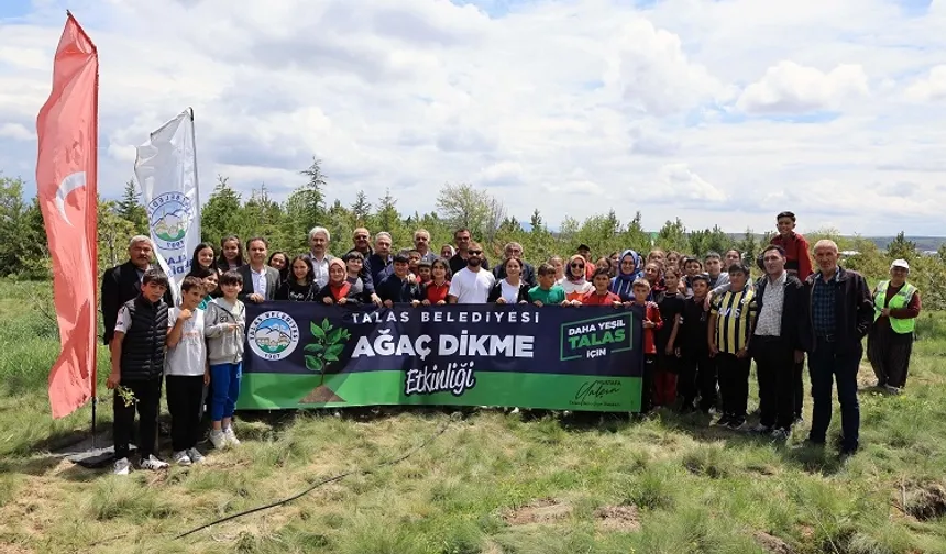 Kayseri Talaslı çocuklar geleceğe fidan dikti