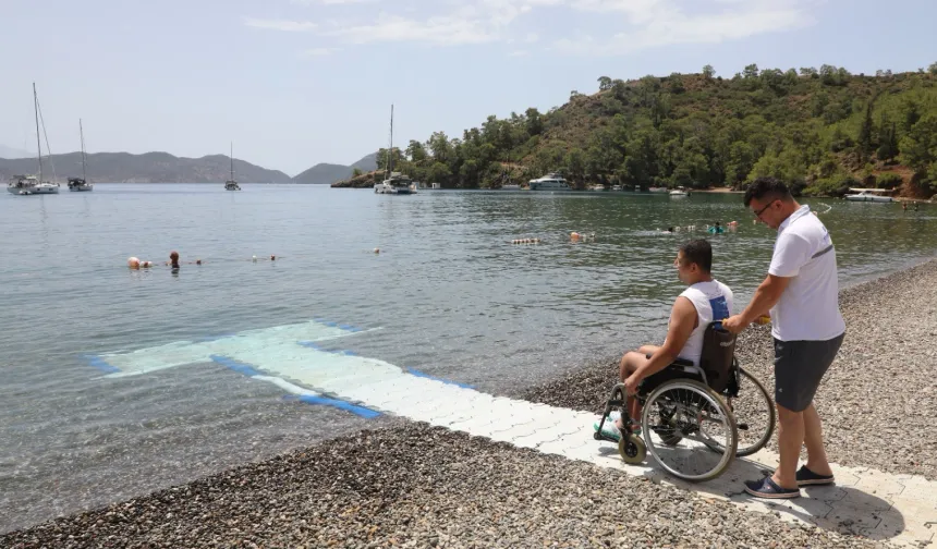 Muğla’da engelsiz plajlarla hayat kolaylaşıyor