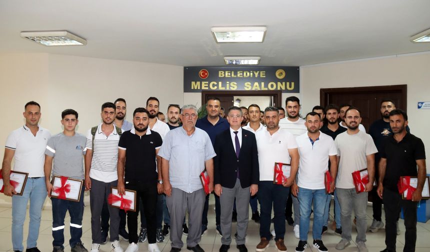 Gönüllü İtfaiye Erlerine Teşekkür