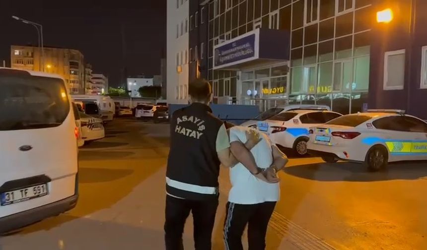 Polis aranan şahsı İskenderun'da yakaladı...