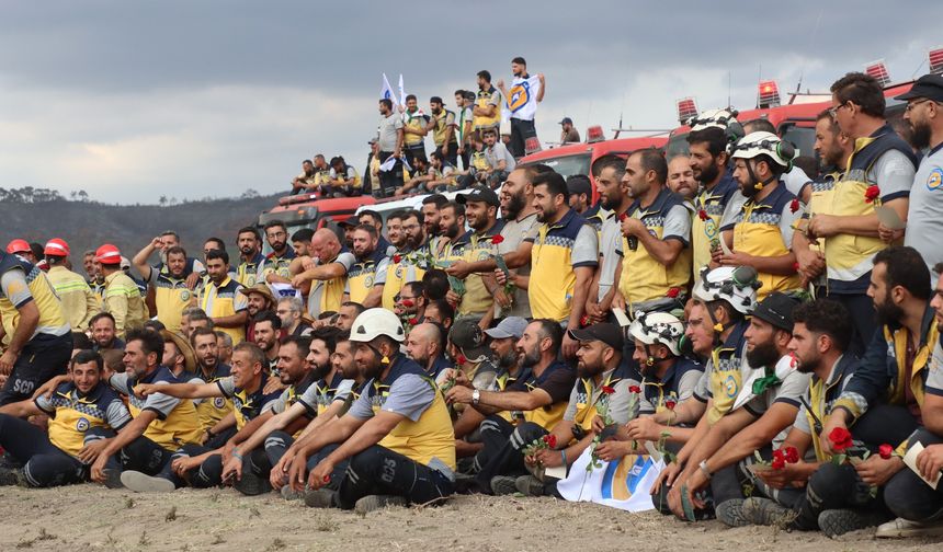Suriye Lazkiye’de yangın tamamen söndürüldü
