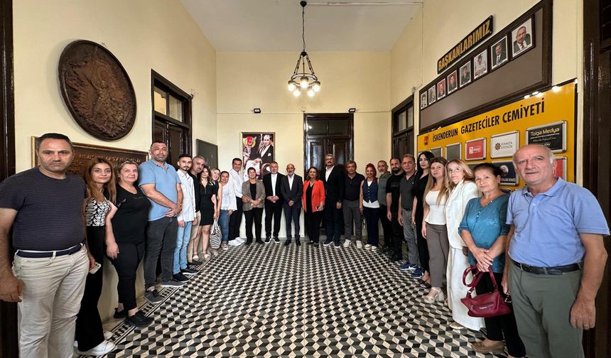 İskenderun Gazeteciler Cemiyeti CHP Heyetini ağırladı…