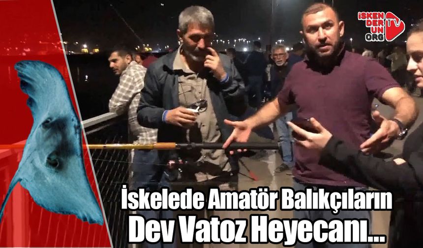 İskelede Amatör Balıkçıların Vatoz Heyecanı…