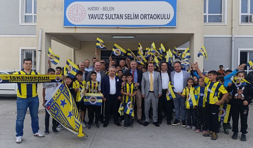 İskenderun Fenerbahçeliler Derneği’nden Okula Destek