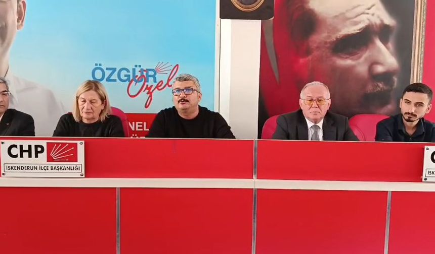 CHP İlçe Başkanı Derin’den Sert Açıklama...