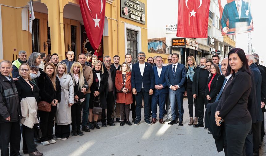 CHP Heyetinden İskenderun Gazeteciler Cemiyeti’ne Ziyaret