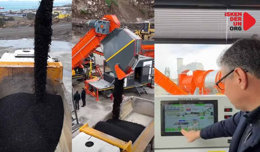 İskenderun Kendi Asfaltını Üretmeye Başladı