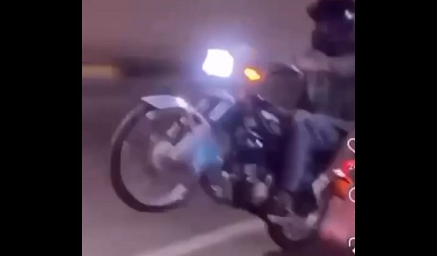 Motosikletle Akrobatik harekete ceza