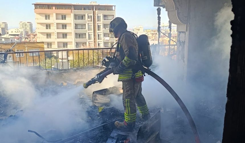 Ev Yangınında Bir Kişi Yaralandı