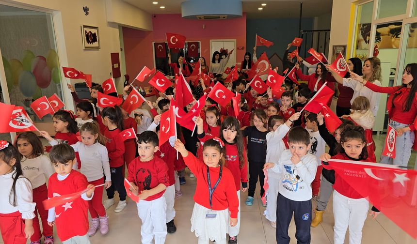 Yükseliş Çocuk Anaokulu’nda Kırmızı-Beyaz Coşku