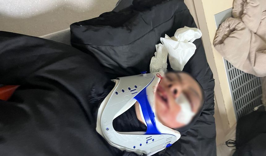 Açık su kanalına düşen kadın hastanelik oldu!