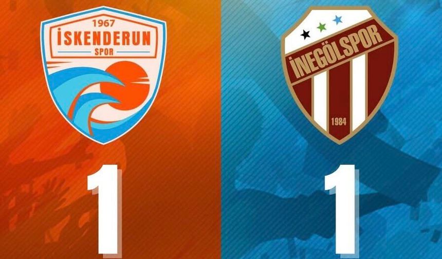 İskenderunspor, İnegölspor’la yenişemedi 1-1