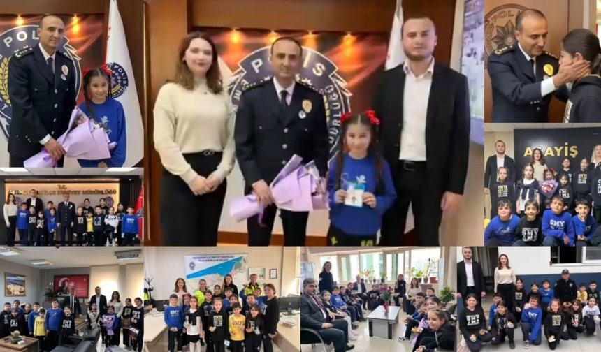 Simya Koleji Öğrencilerinden Polise Ziyaret