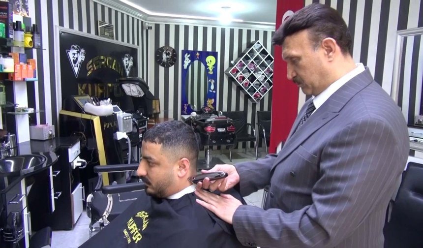 47 yıldır makası elinden bırakmıyor