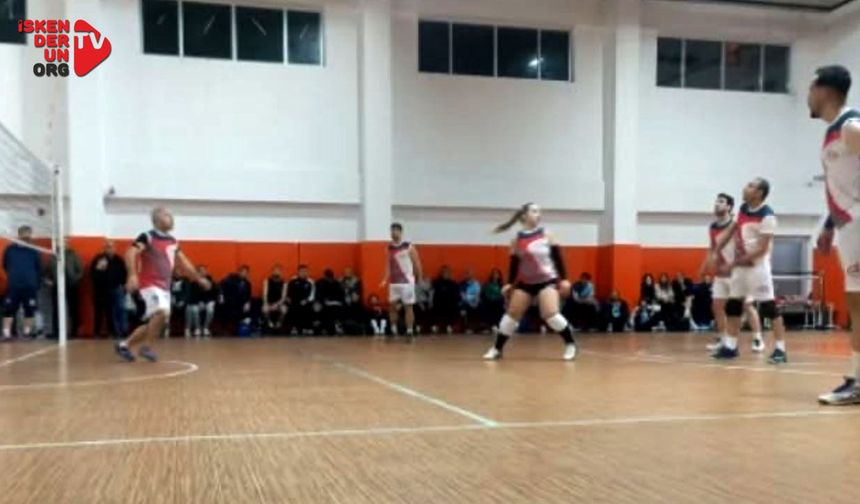 Kurumlar arası voleybol turnuvası heyecanı…