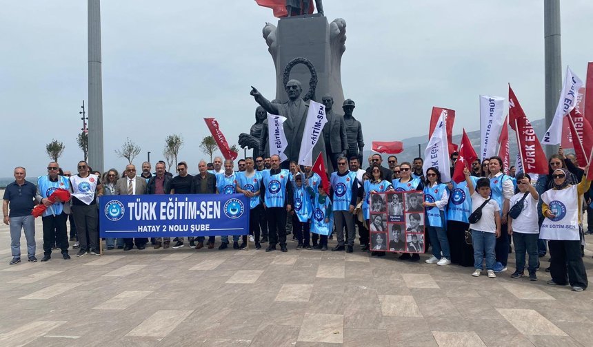 İskenderun’da Eğitimcilerden Tepkiler sürüyor…
