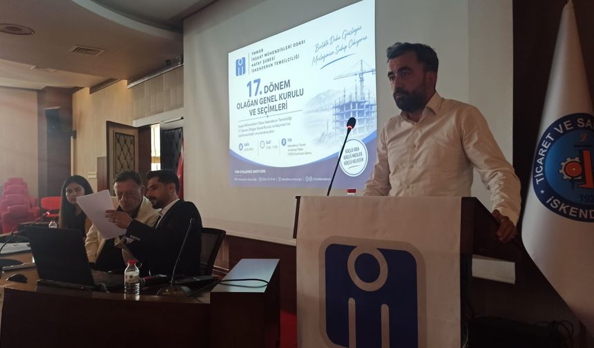 İskenderun İnşaat Mühendisleri Odası’nda başkan Polat
