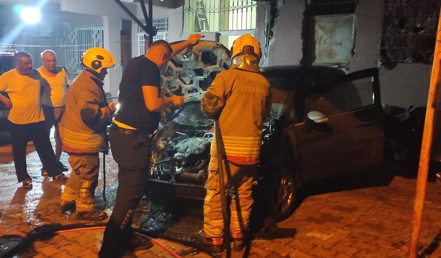 Araç Yangını Korkuttu