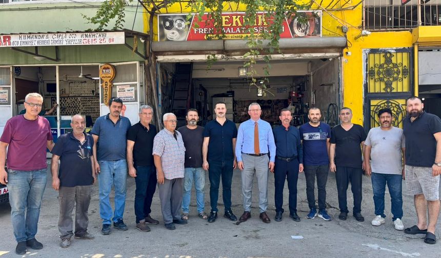 Kaymakam Önder’den Madeni İşler Odası ve Esnafa Ziyaret